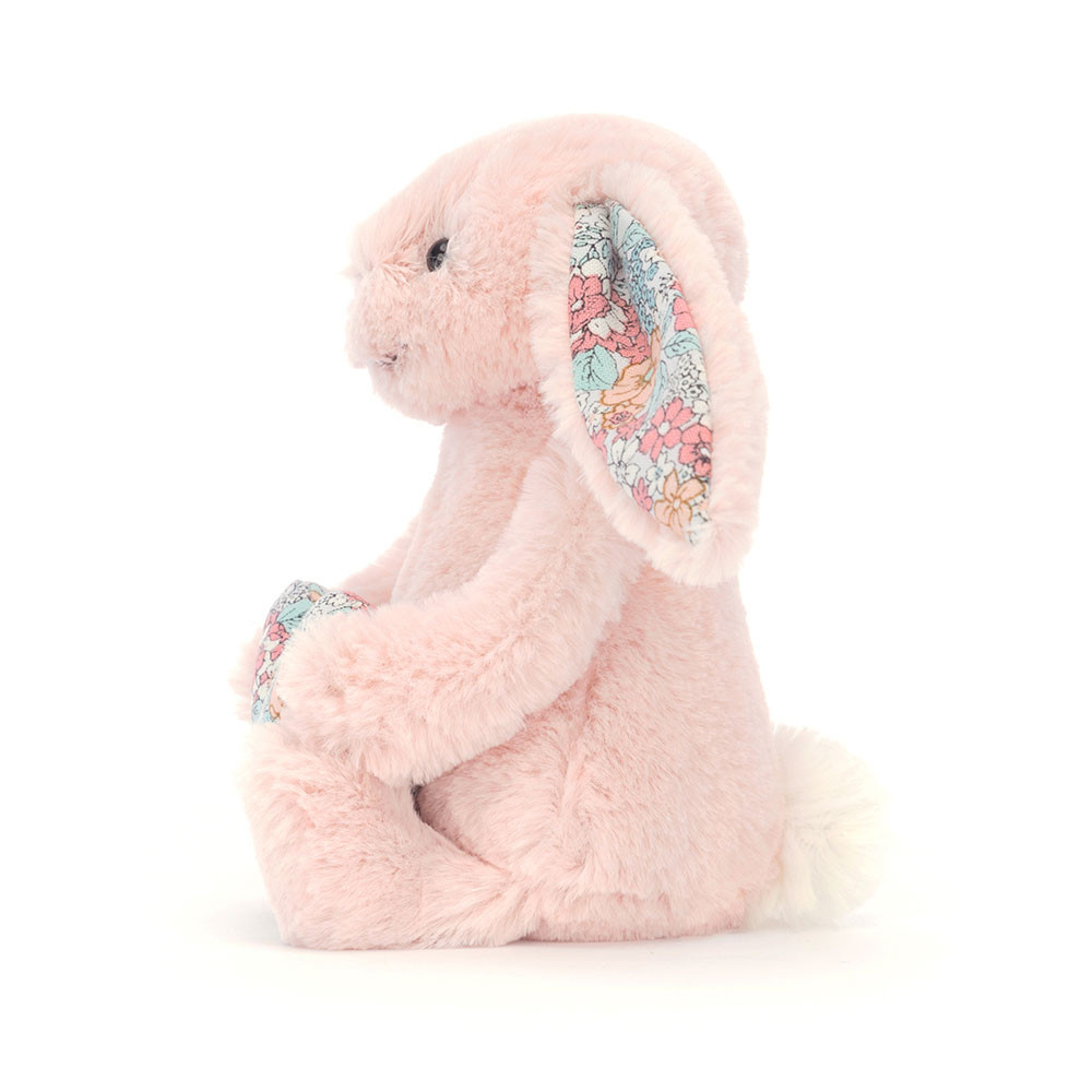 Rose / Light Blue Jellycat Blossom Heart Bunny | US-EHIX56073