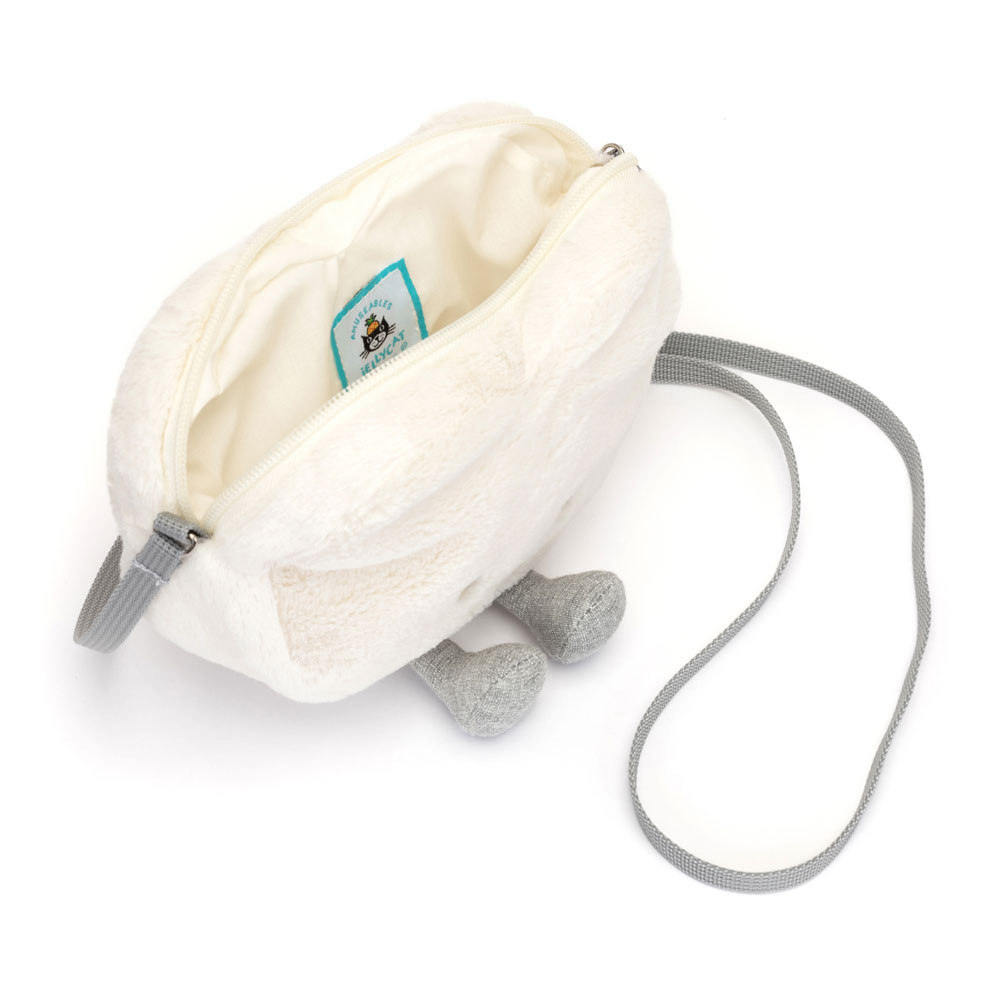 White Jellycat Amuseables Heart Bag | US-CJIW25719