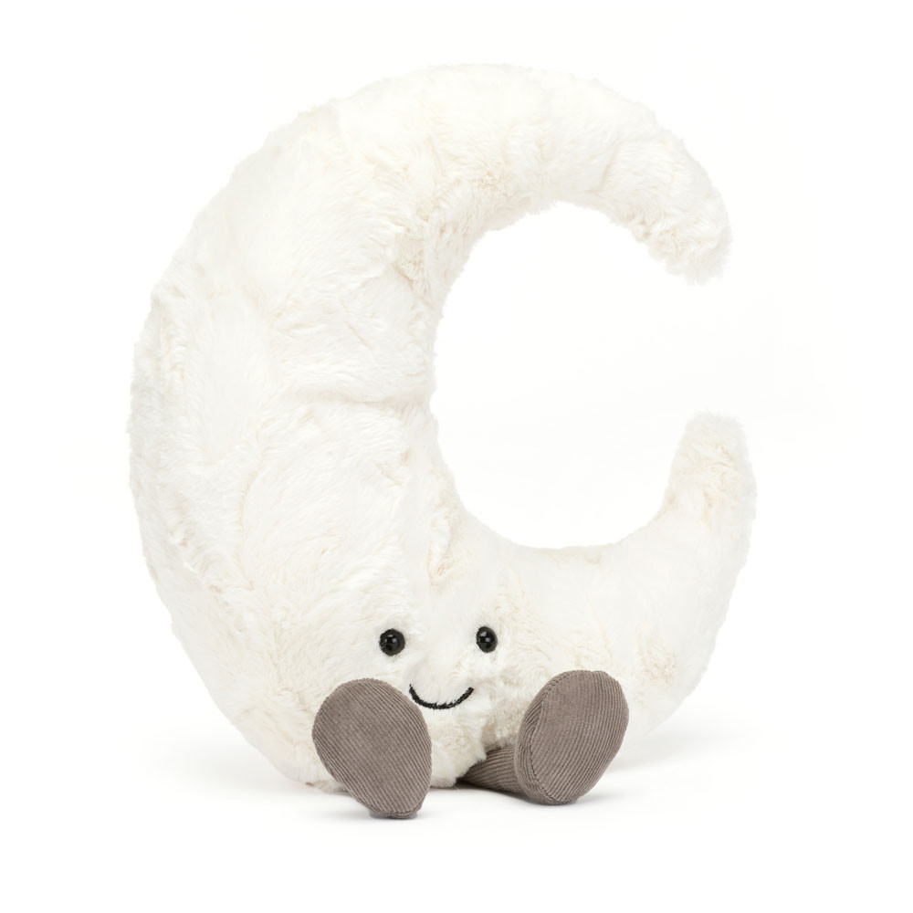 White Jellycat Amuseables Moon | US-QYFK60213