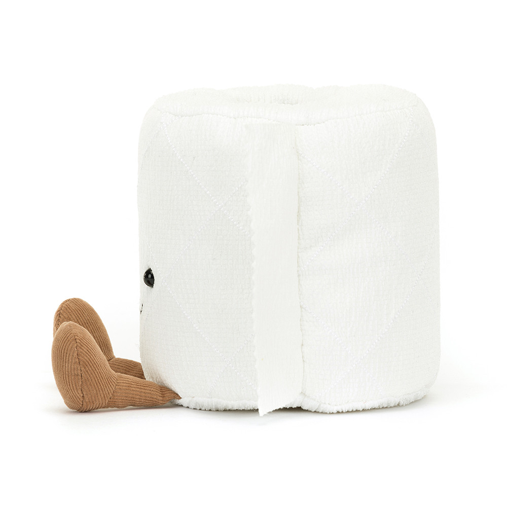 White Jellycat Amuseables Toilet Roll | US-GKWH84201