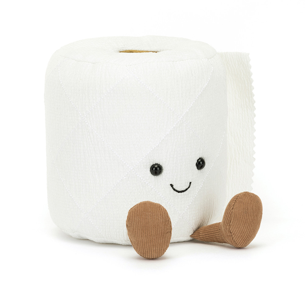 White Jellycat Amuseables Toilet Roll | US-GKWH84201