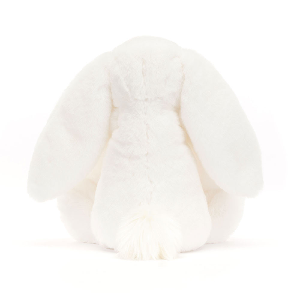 White Jellycat Bashful Luxe Bunny Luna | US-ABWZ49263