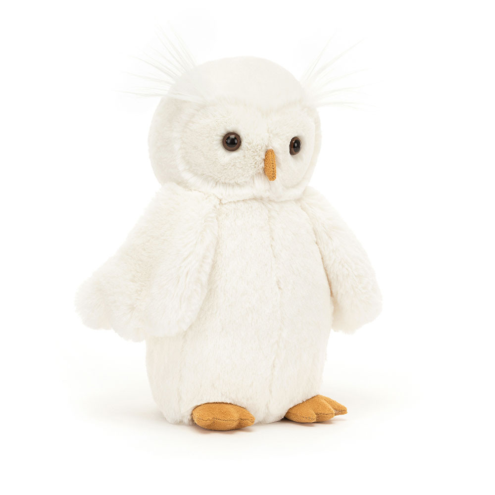 White Jellycat Bashful Owl | US-LNIF92351