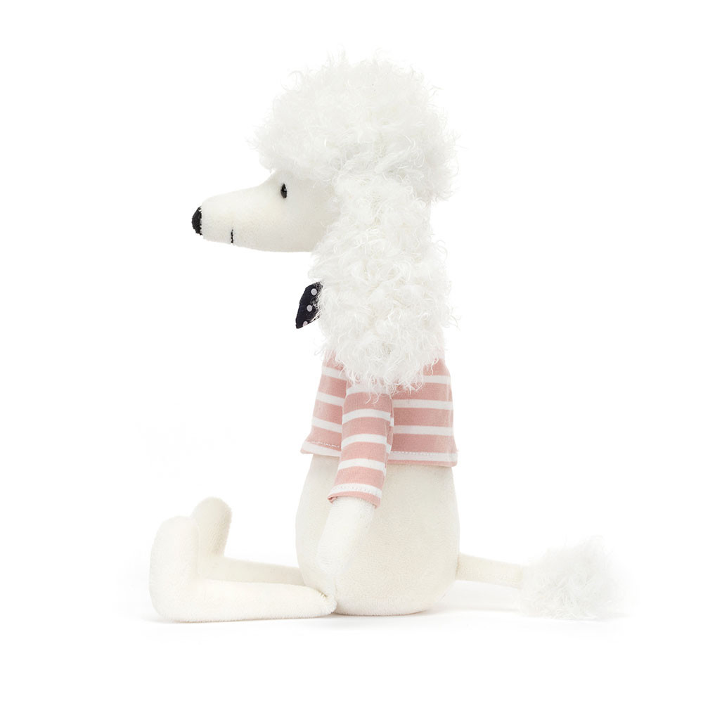 White / Beige Jellycat Beatnik Buddy Poodle | US-JZRN79081