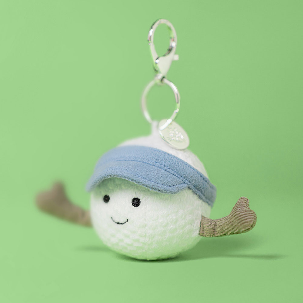 White / Blue Jellycat Amuseables Sports Golf Bag Charm | US-PJNV70958