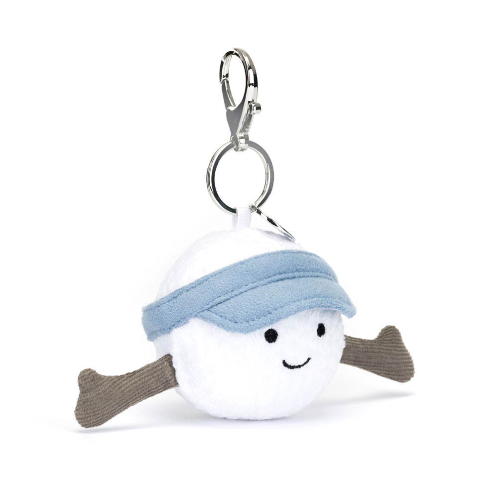 White / Blue Jellycat Amuseables Sports Golf Bag Charm | US-PJNV70958