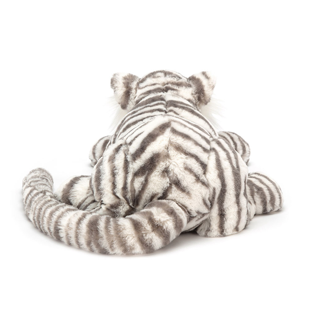 White / Grey Jellycat Sacha Snow Tiger | US-UJMQ46350