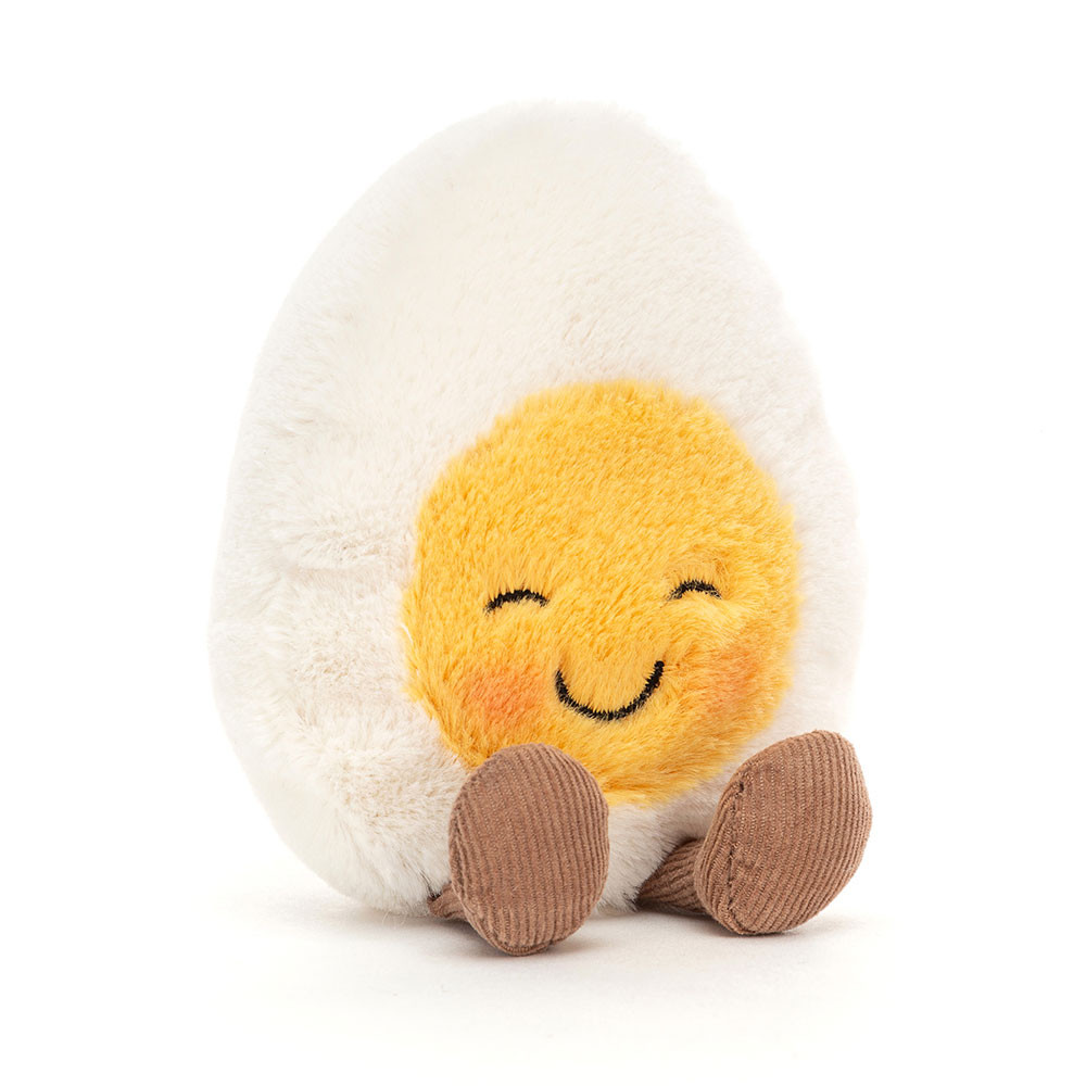 White / Yellow Jellycat Amuseables Boiled Egg Blushing | US-GEYO37296