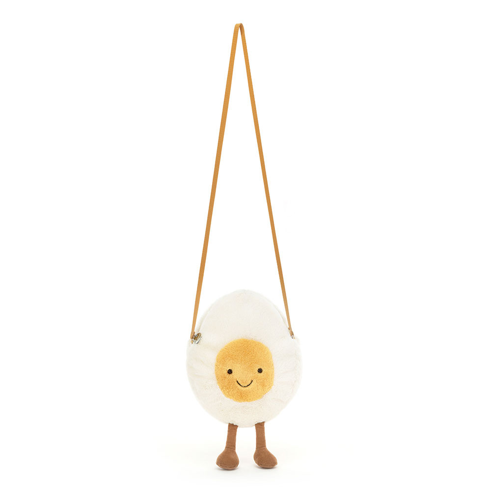 White / Yellow Jellycat Amuseables Happy Boiled Egg Bag | US-DOUL37096