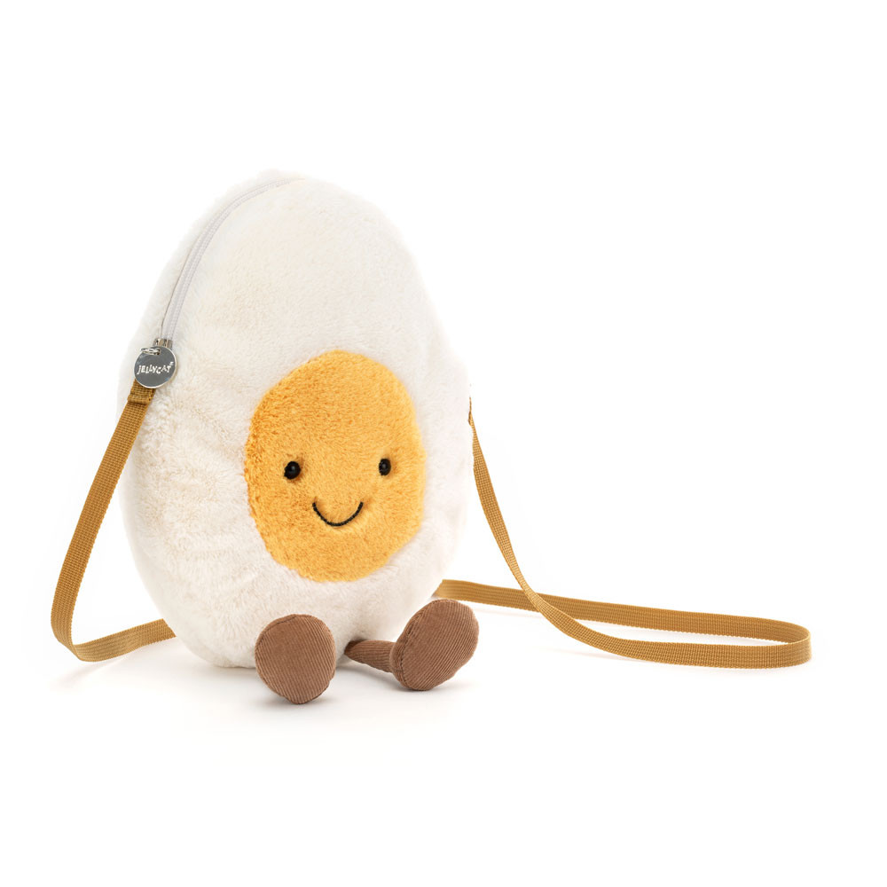 White / Yellow Jellycat Amuseables Happy Boiled Egg Bag | US-DOUL37096