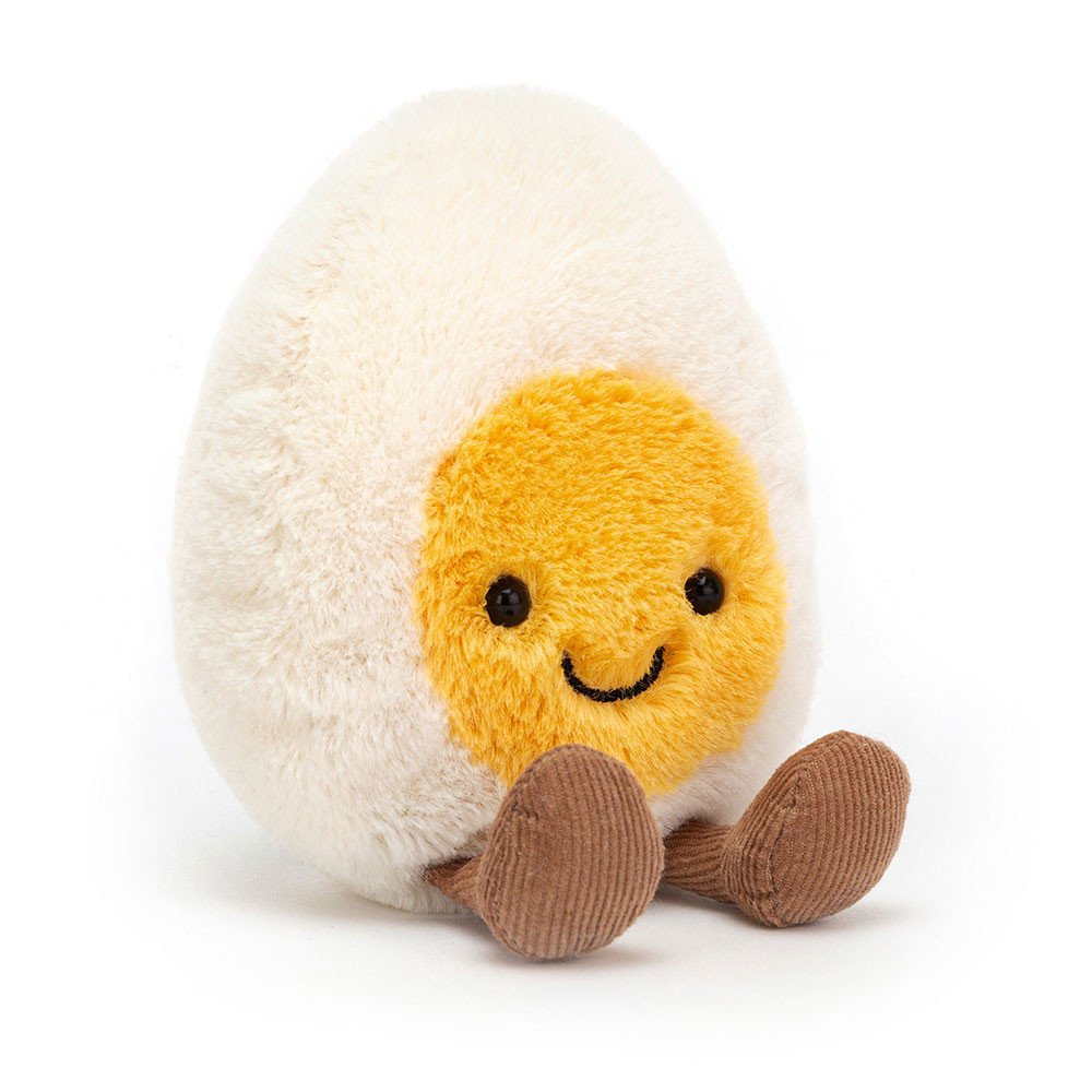 White / Yellow Jellycat Amuseables Happy Boiled Egg | US-SHJR02684