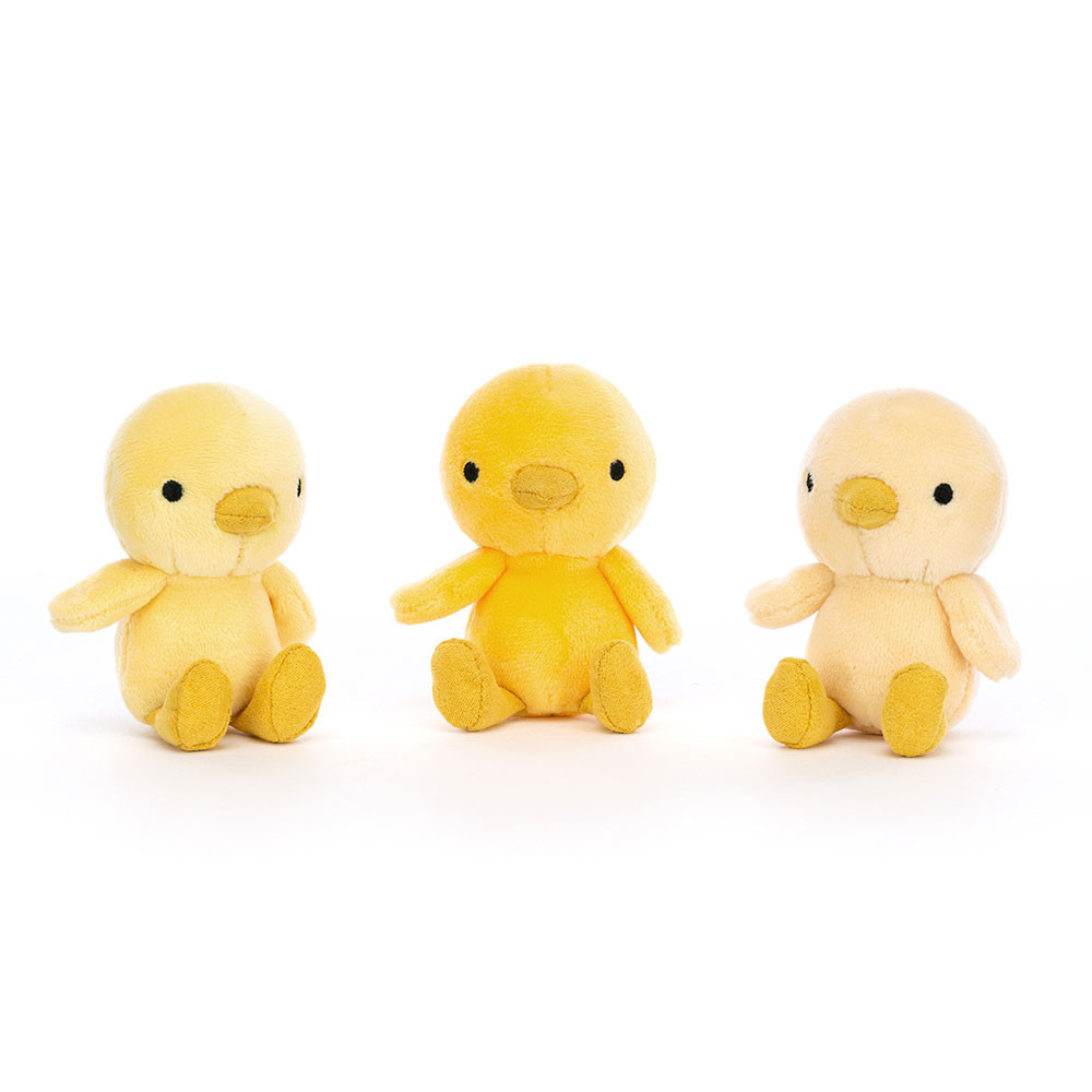 Yellow / Brown Jellycat Nesting Chickies | US-XPLA12864