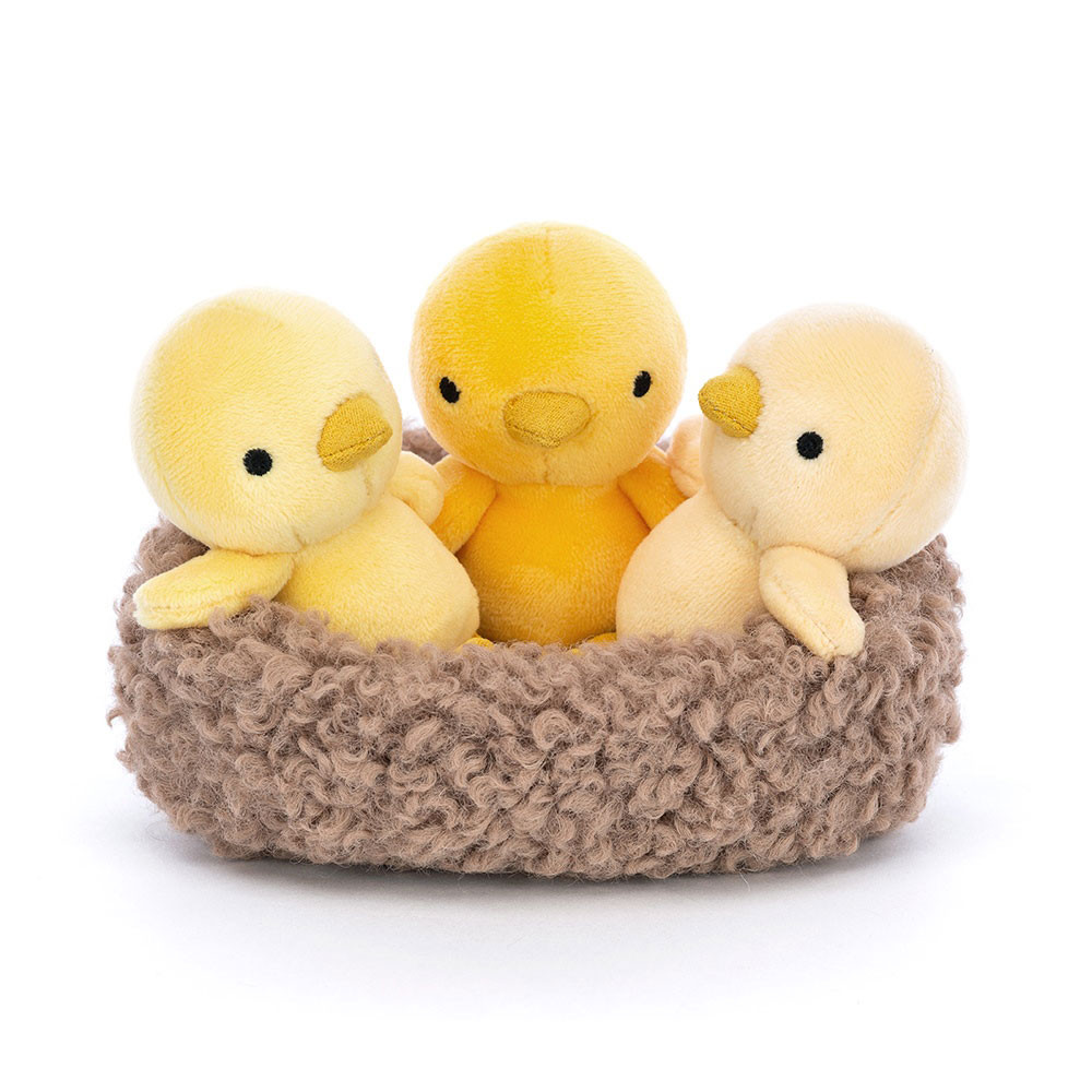 Yellow / Brown Jellycat Nesting Chickies | US-XPLA12864