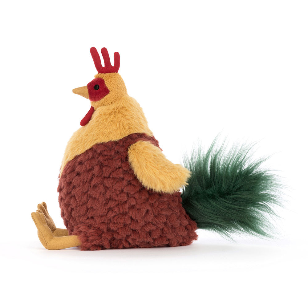 Yellow / Brown / Green Jellycat Cluny Cockerel | US-ZLFJ84093