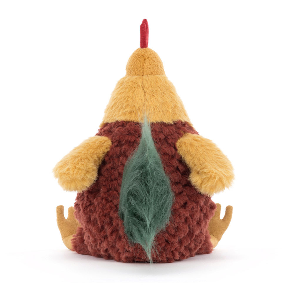 Yellow / Brown / Green Jellycat Cluny Cockerel | US-ZLFJ84093